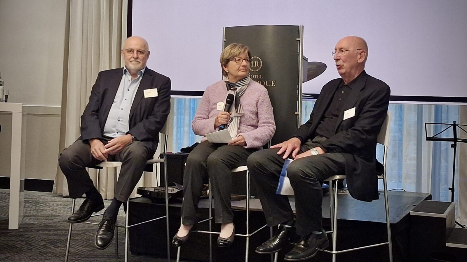 Talk der Wirtschaftssenioren Ralf Sunderdiek, Heidrun Stubbe und Walter Tembrink